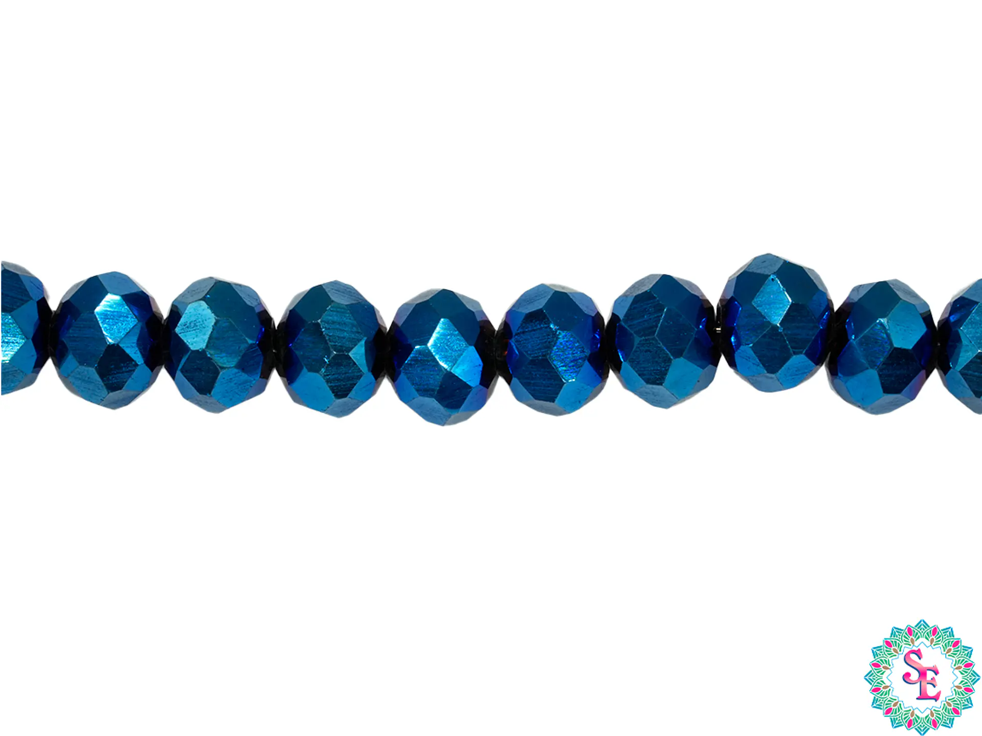 CRISTAL MURANO AZUL ELECTRICO # 6MM 1