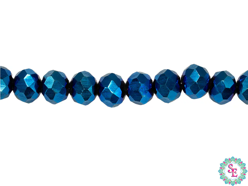 CRISTAL MURANO AZUL ELECTRICO # 6MM 1