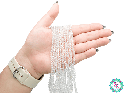 CRISTAL MURANO AURORA BOREAL TRANSPARENTE AB # 4MM