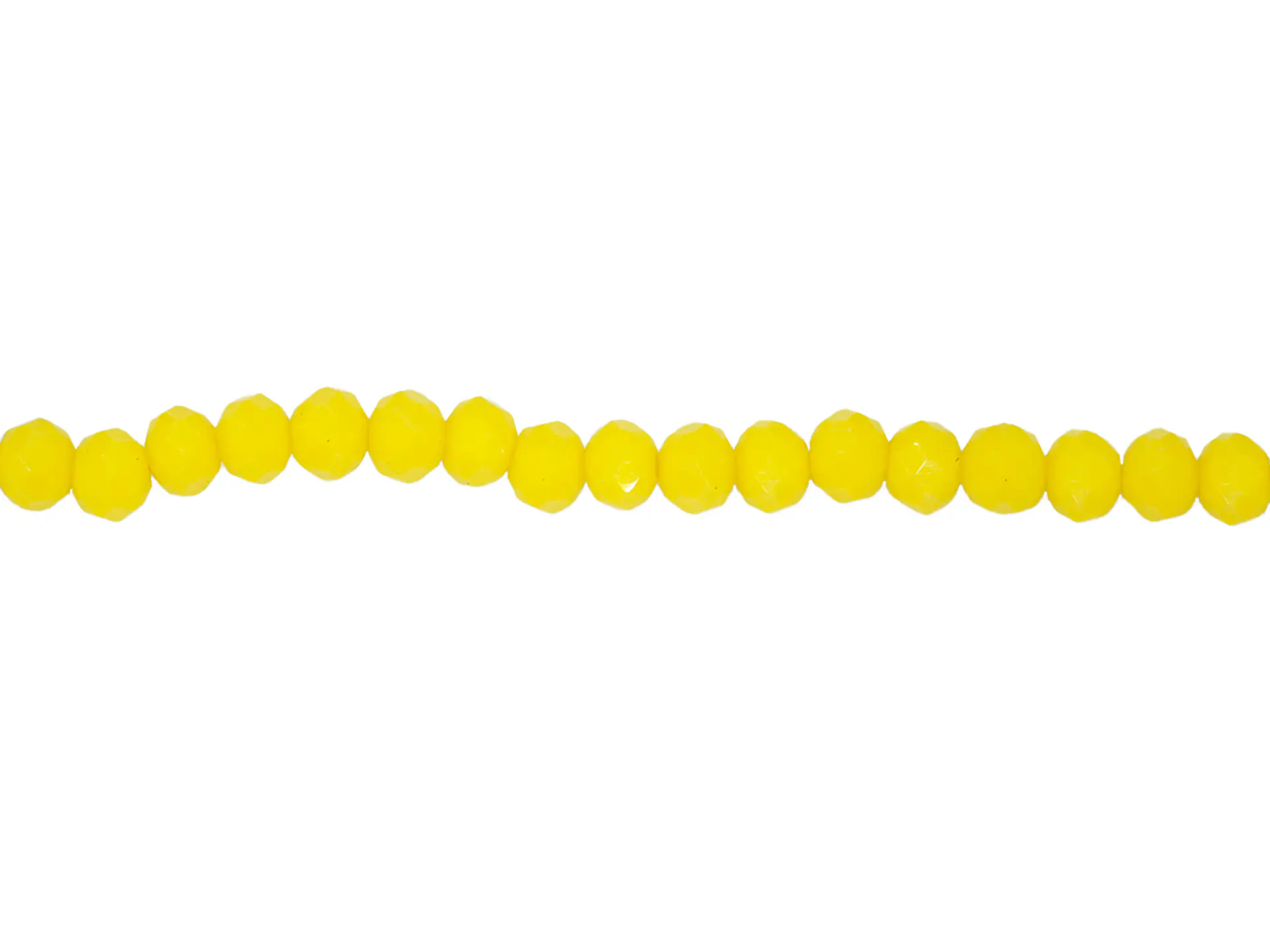 CRISTAL MURANO AMARILLO NEON MATE # 4MM 1