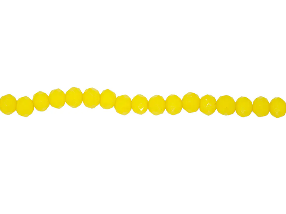 CRISTAL MURANO AMARILLO NEON MATE # 4MM 1