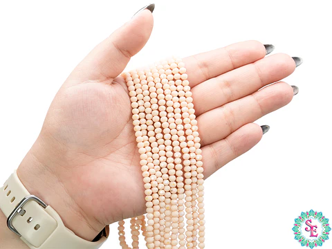 CRISTAL MURANO # 4MM BEIS OSCURO AB 