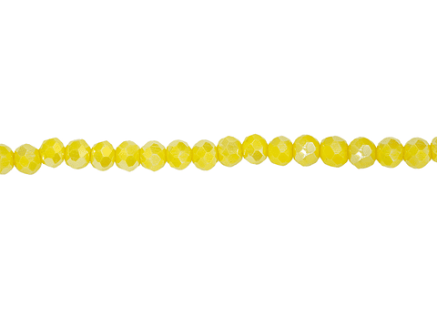 CRISTAL MURANO AMARILLO NEON MATE AB # 4MM