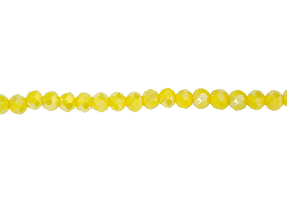 CRISTAL MURANO AMARILLO NEON MATE AB # 4MM 1