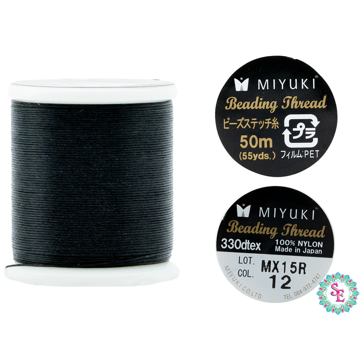 BLACK MIYUKI THREAD ROLL*50M K4570 1