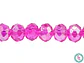 CRISTAL MURANO # 8MM FUCSIA AB TRASPARENTE - thumbnail 1