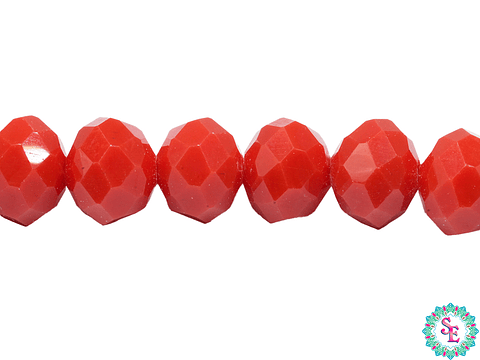 CRISTAL MURANO # 8MM ROJO MATE 