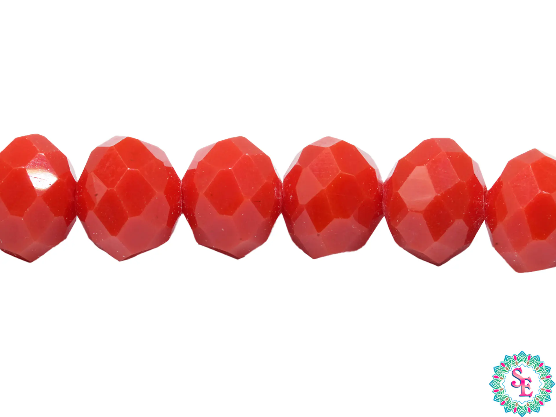 CRISTAL MURANO # 8MM ROJO MATE  1