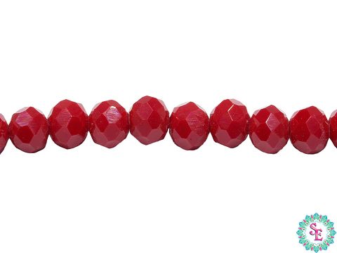 CRISTAL MURANO # 6MM ROJO MATE