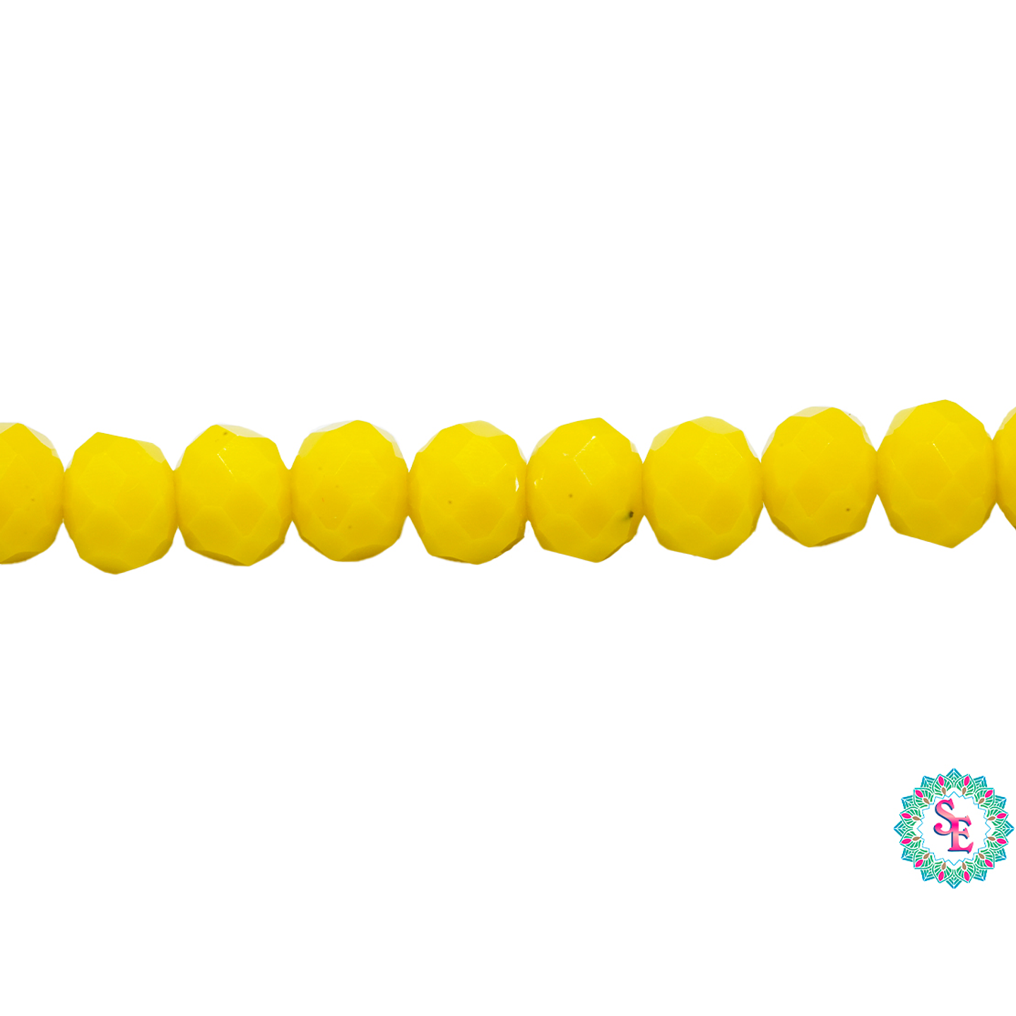 CRISTAL MURANO # 6MM AMARILLO NEON MATE  1