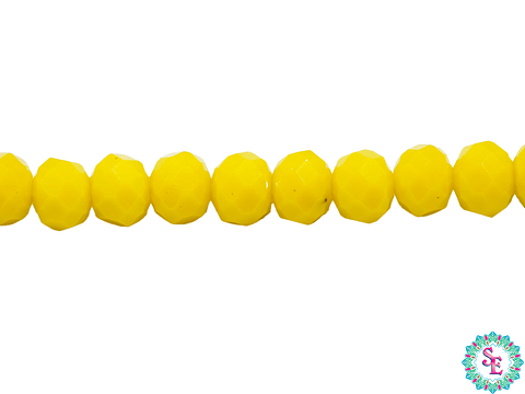 CRISTAL MURANO # 6MM AMARILLO NEON MATE 