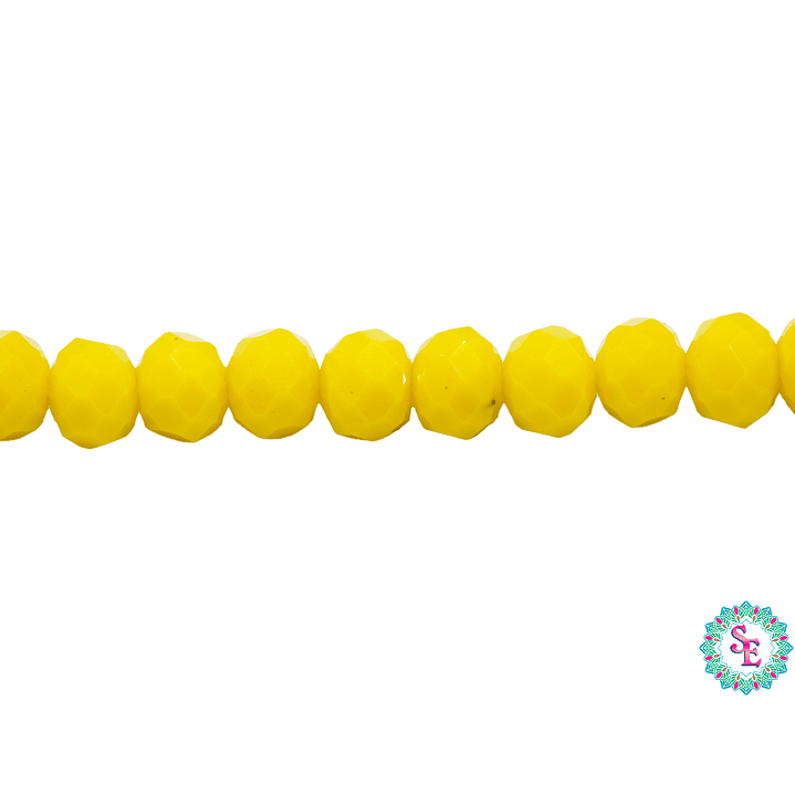 CRISTAL MURANO # 6MM AMARILLO NEON MATE  1