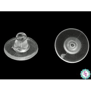 CUÑA SILICONADA PARA ARETE 10*6MM