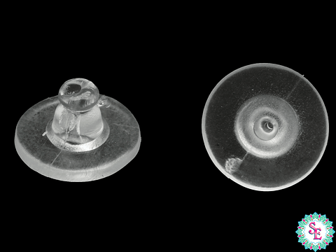 CUÑA SILICONADA PARA ARETE 10*6MM