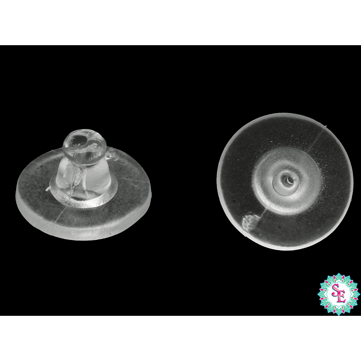 CUÑA SILICONADA PARA ARETE 10*6MM 1