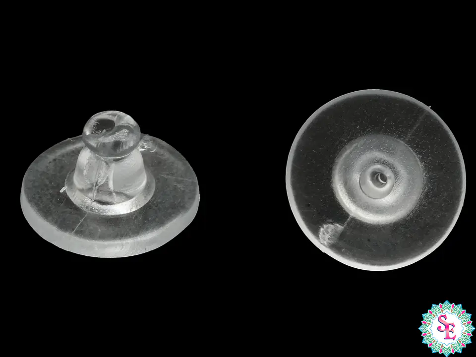 CUÑA SILICONADA PARA ARETE 10*6MM 1