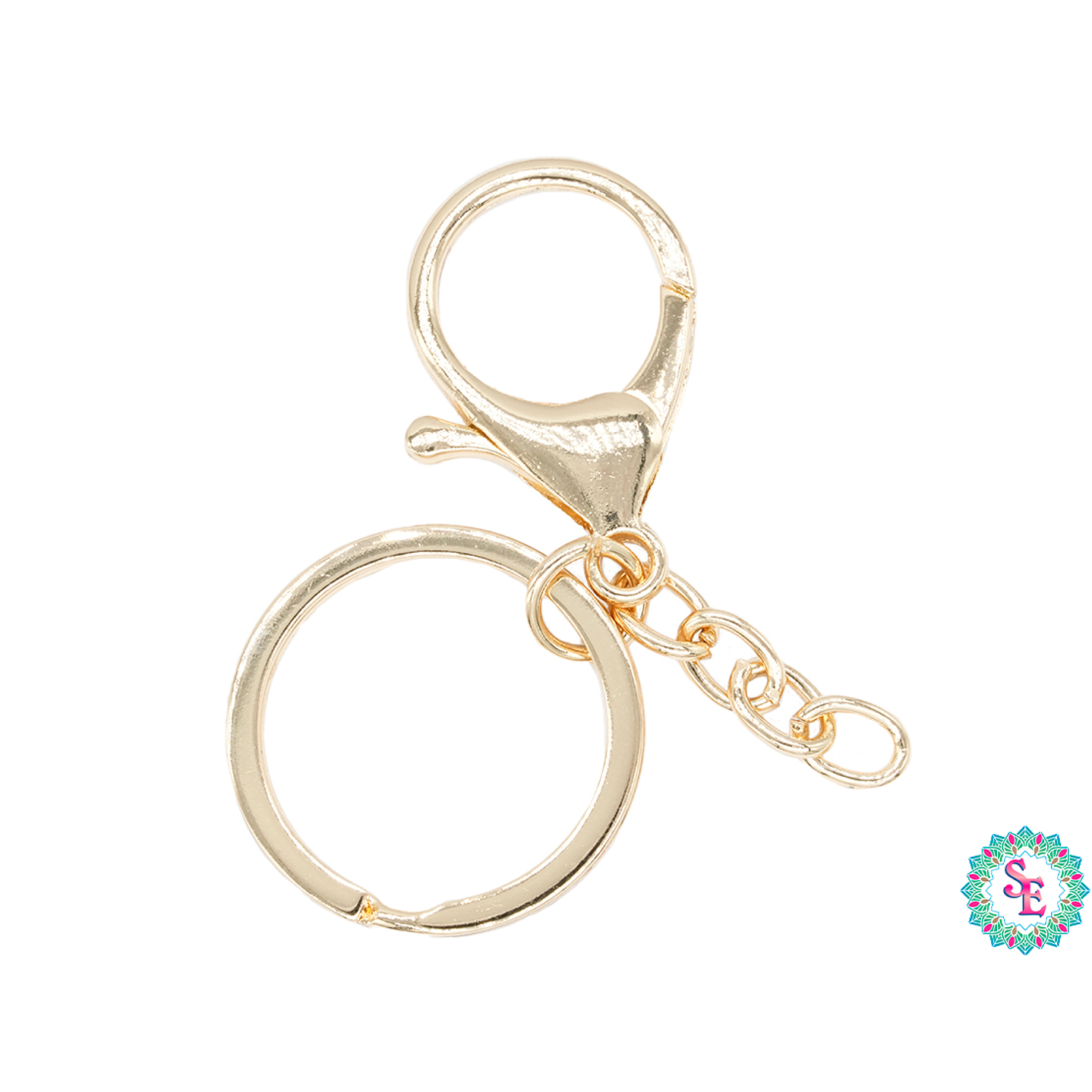 ARGOLLA LLAVERO DORADA 30M CON PICOLORO X 5 UNIDADES  1