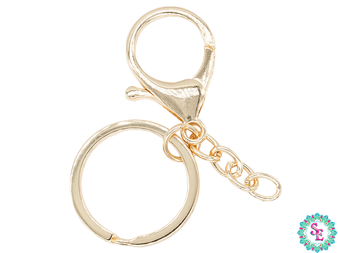 ARGOLLA LLAVERO DORADA 30M CON PICOLORO X 5 UNIDADES 