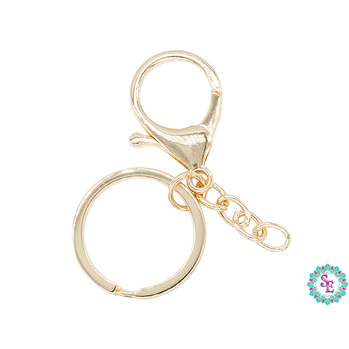 ARGOLLA LLAVERO DORADA 30M CON PICOLORO X 5 UNIDADES  1