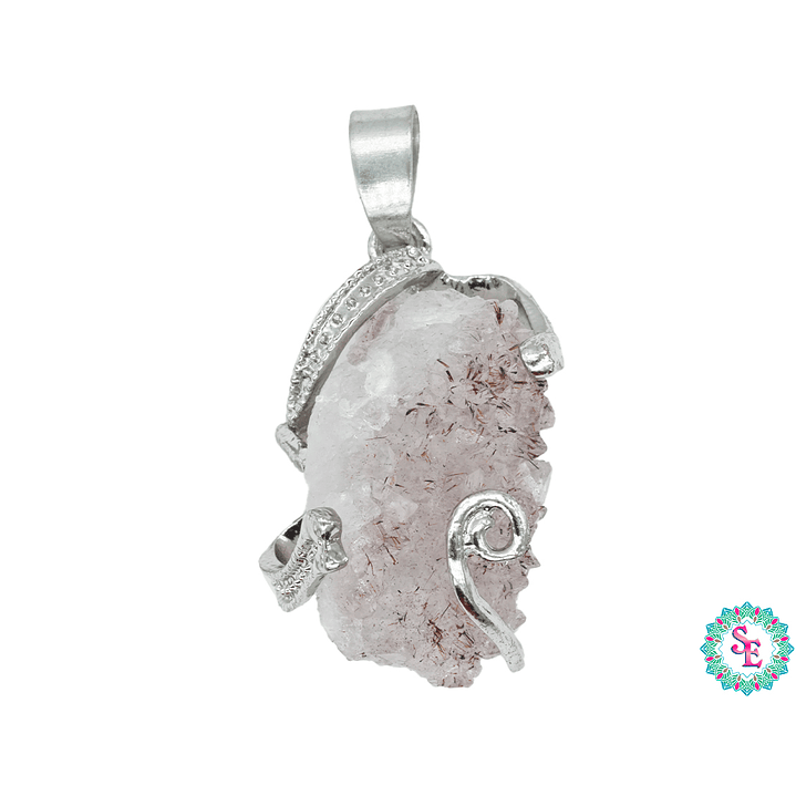 DRUSA DIJE  ENCASQUETADA PLATEADA  27*18MM  1