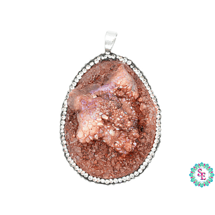 IMITACIÓN DRUSA DIJE OCRE 5 BORDE CIRCON 55*36MM