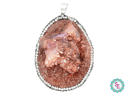 IMITACIÓN DRUSA DIJE OCRE 5 BORDE CIRCON 55*36MM