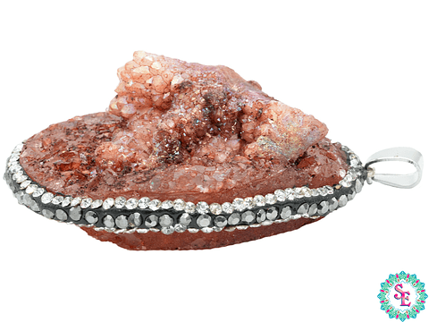 IMITACIÓN DRUSA DIJE OCRE 5 BORDE CIRCON 55*36MM