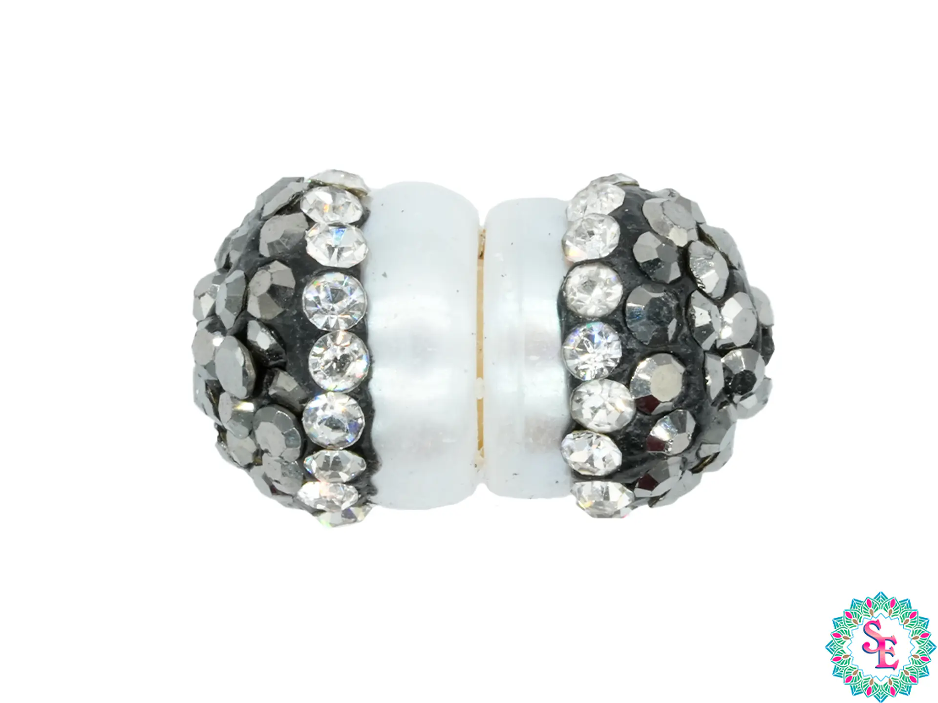 DIJE SEPARADOR CIRCON  PERLA 13*8MM 1