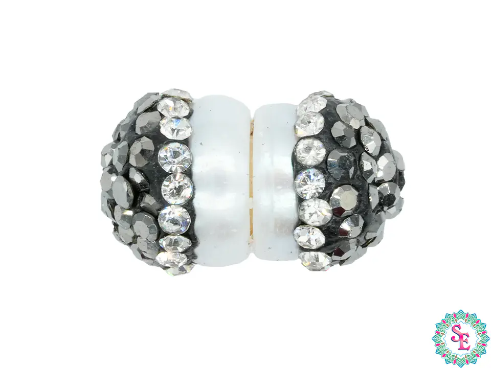 DIJE SEPARADOR CIRCON  PERLA 13*8MM 1