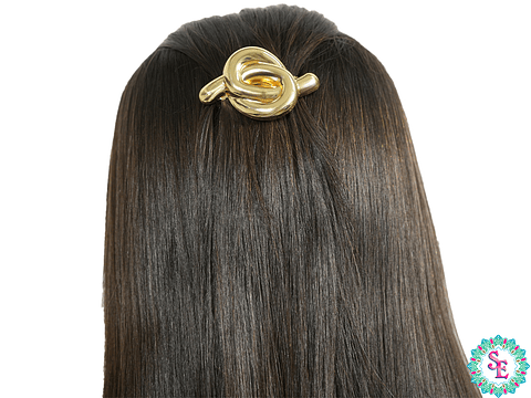 RODIO TERMINADO DORADO HAIR CLIPS NUDO