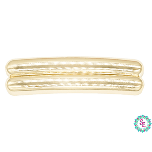 RODIO TERMINADO DORADO HAIR CLIPS DOBLE BANDA