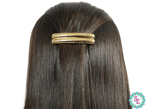 RODIO TERMINADO DORADO HAIR CLIPS DOBLE BANDA