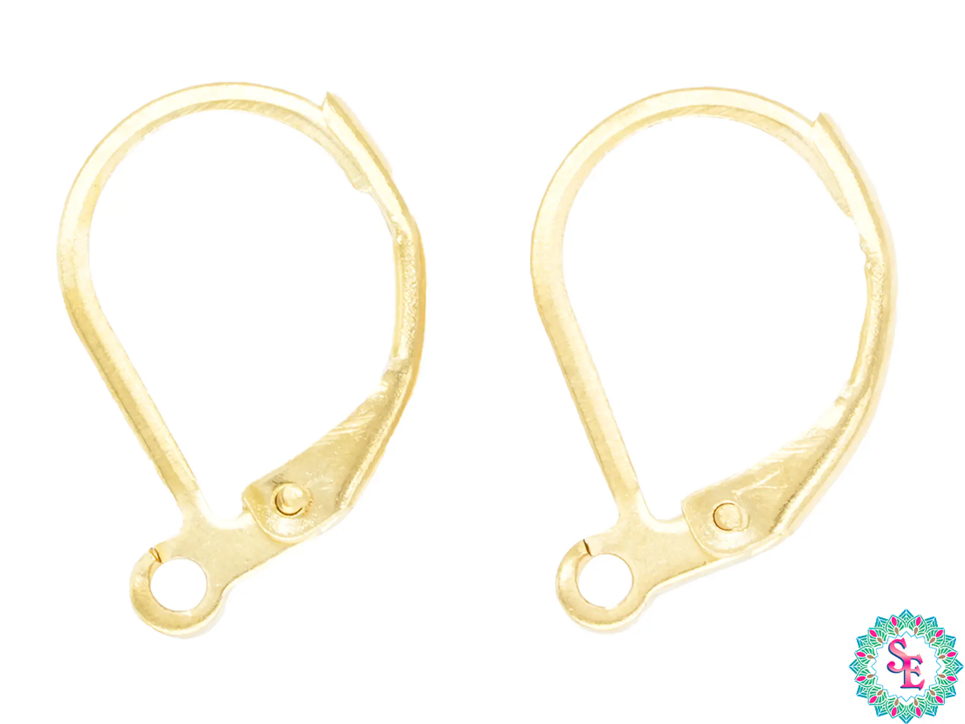 ACERO DORADO GANCHO CATATAN LISO PEQUEÑO 14*10MM  1