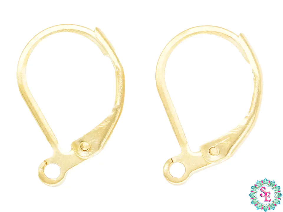ACERO DORADO GANCHO CATATAN LISO PEQUEÑO 14*10MM  1
