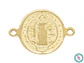 ACERO DORADO CENTRO PULSERA SAN BENITO 12MM - thumbnail 1