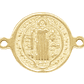 ACERO DORADO CENTRO PULSERA SAN BENITO 12MM - Miniatura 1