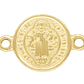 ACERO DORADO SEPARADOR MEDALLA SAN BENITO 10MM  - thumbnail 1