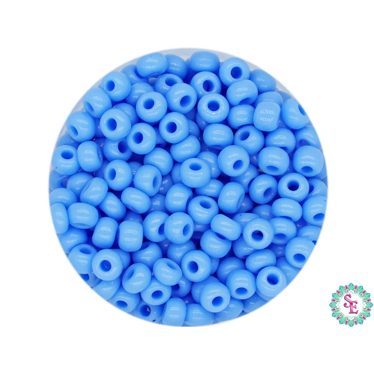 CZECH BEADS 8/0 (3MM) HORTENCIA BLUE X 20 GRAMS (792 UND APPROX) 1