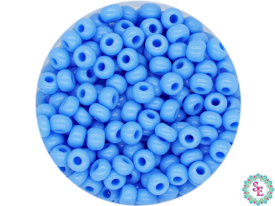 CHAQUIRA CHECA 8/0 (3MM) AZUL HORTENCIA X 20 GRAMOS (792 UND APROX) 1