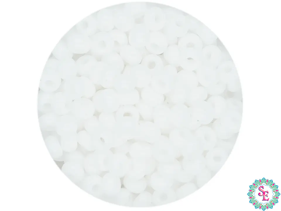 CHAQUIRA CHECA 8/0 (3MM) BLANCO X 20 GRAMOS (792 UND APROX) 1