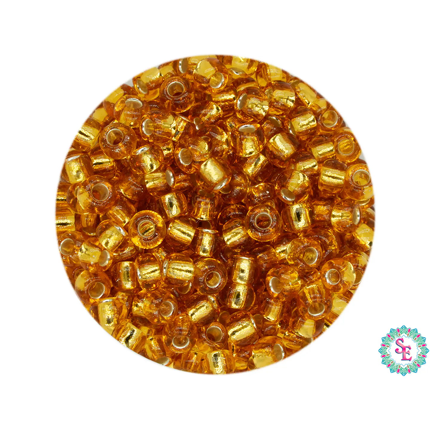 CHAQUIRA CHECA 8/0 DORADO OSCURO X 20 GRAMOS (792 UND APROX) 1