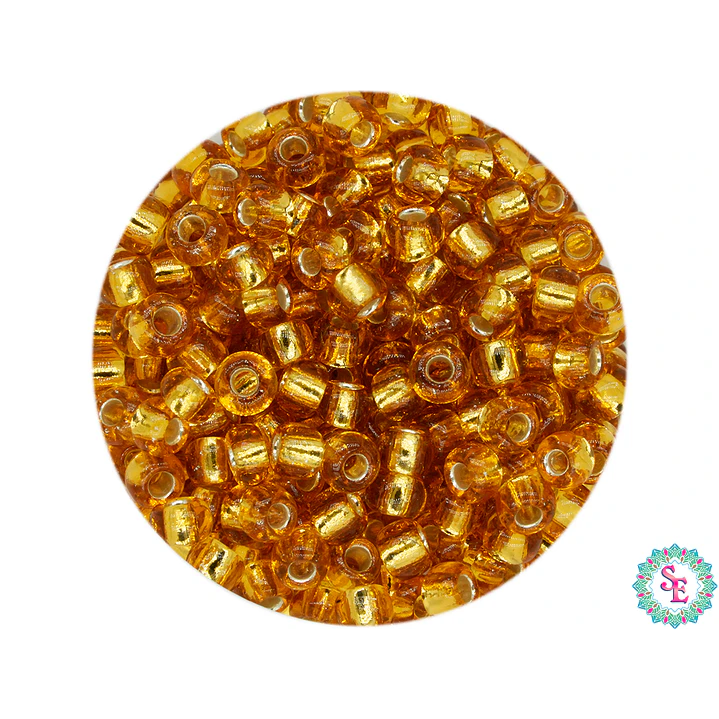 CHAQUIRA CHECA 8/0 DORADO OSCURO X 20 GRAMOS (792 UND APROX) 1