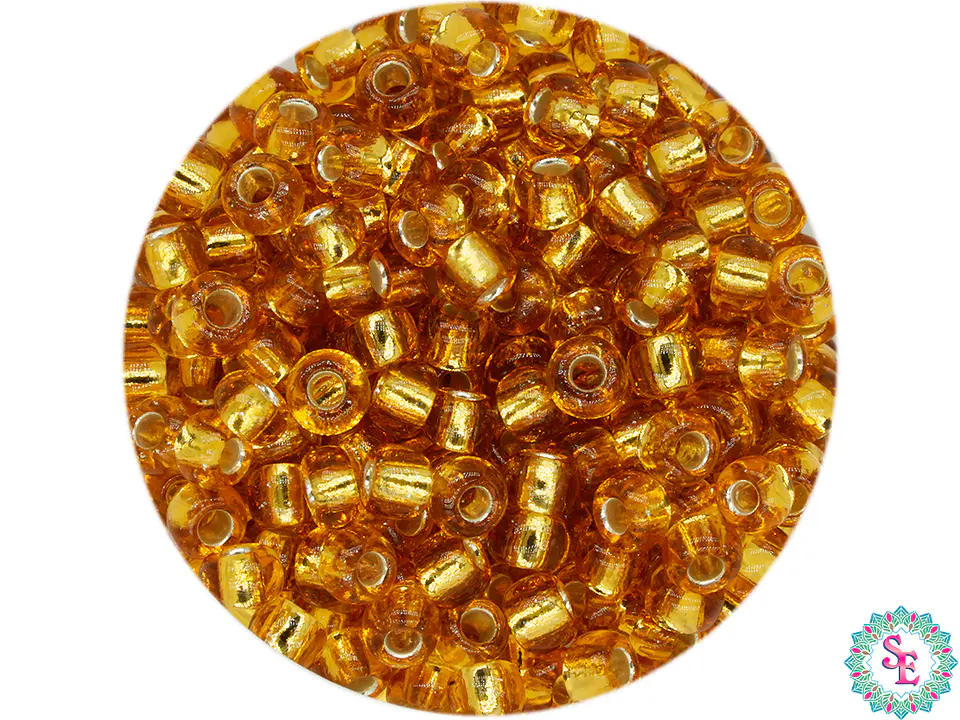 CHAQUIRA CHECA 8/0 DORADO OSCURO X 20 GRAMOS (792 UND APROX) 1