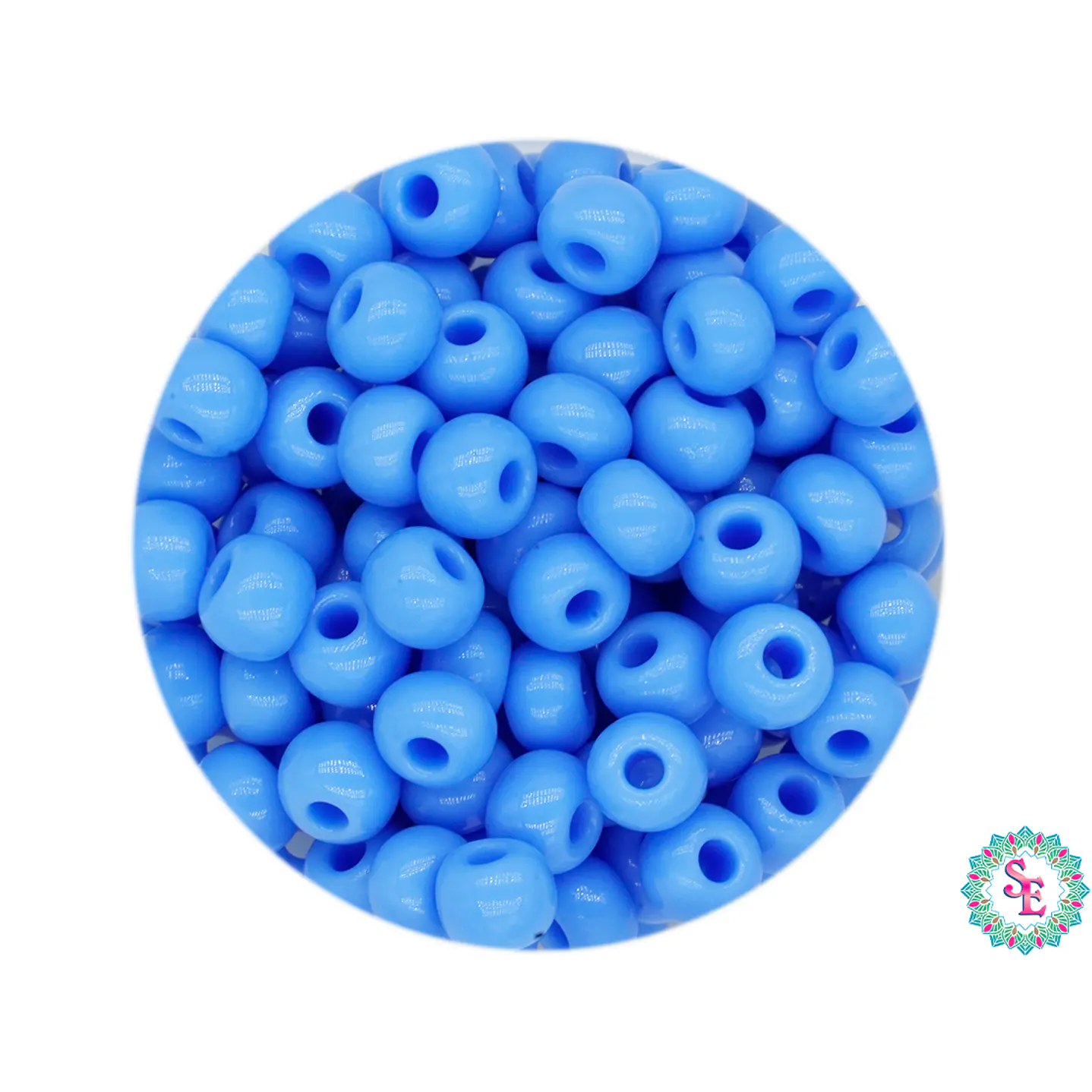 CZECH BEADS 6/0 (4MM) HORTENCIA BLUE X 20 GRAMS (296 UND APPROX) 1