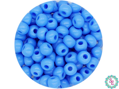 CZECH BEADS 6/0 (4MM) HORTENCIA BLUE X 20 GRAMS (296 UND APPROX)
