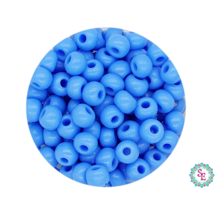 CZECH BEADS 6/0 (4MM) HORTENCIA BLUE X 20 GRAMS (296 UND APPROX) 1