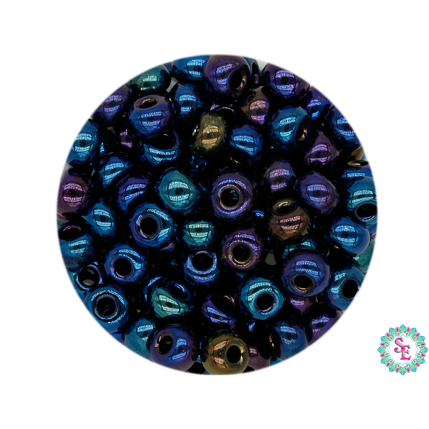 CHAQUIRA CHECA 6/0 AZUL IRIZADO (2020 UND APROX) 1