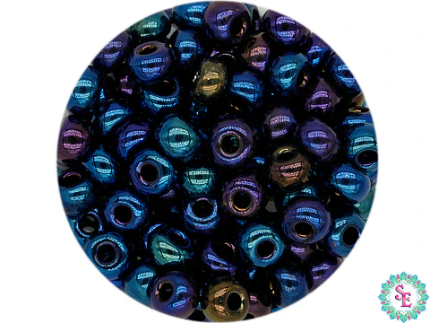 CHAQUIRA CHECA 6/0 AZUL IRIZADO (2020 UND APROX)