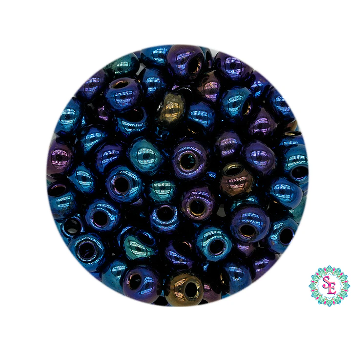 CHAQUIRA CHECA 6/0 AZUL IRIZADO (2020 UND APROX) 1
