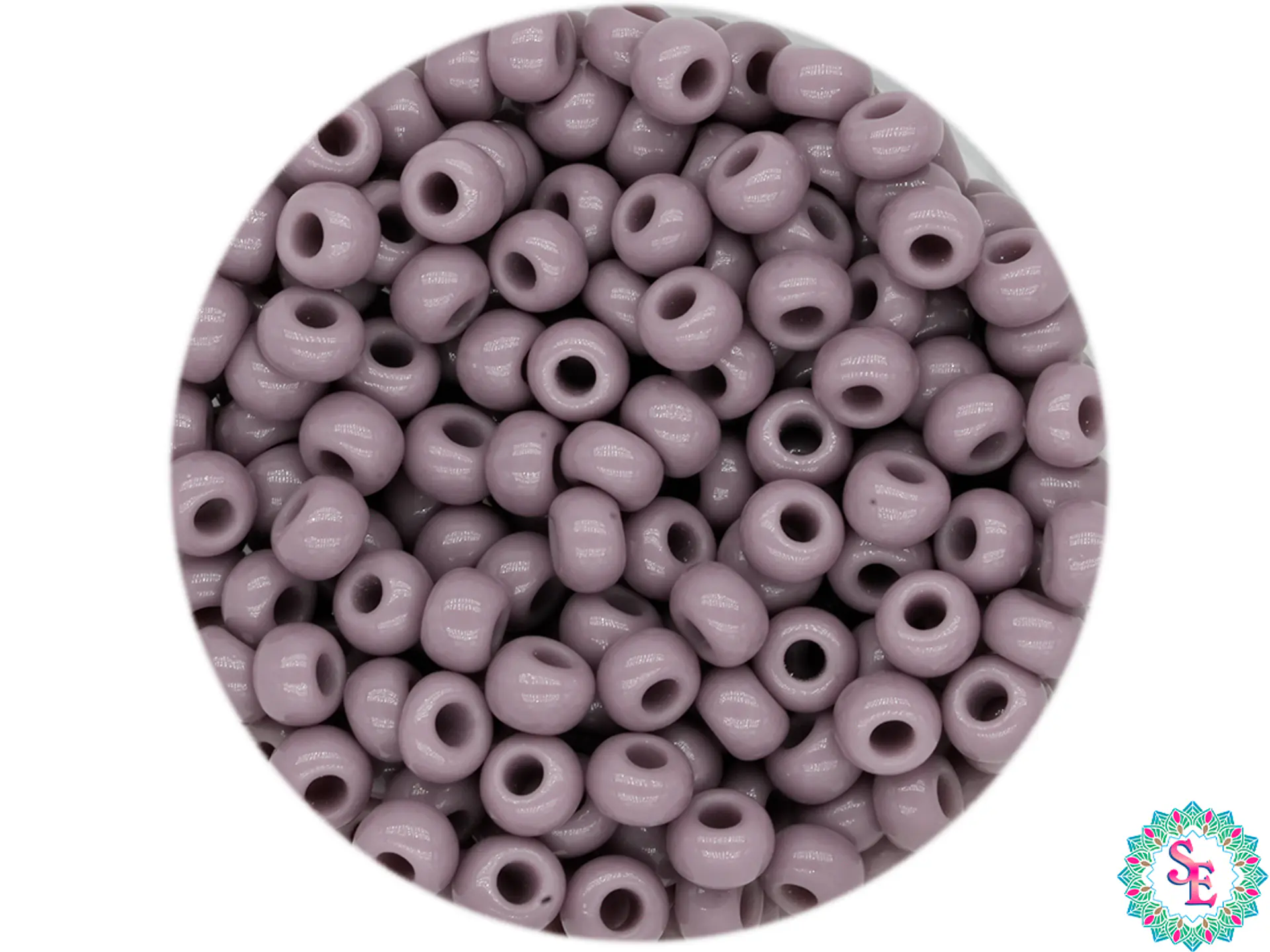 CHAQUIRA CHECA 8/0 (3MM) MORADO CLARO X 20 GRAMOS (792 UND APROX) 1